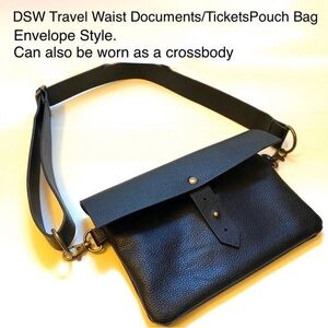 ✈️ Waist Belt Bag Envelope Travel Pouch Crossbody Trip Town 🧭